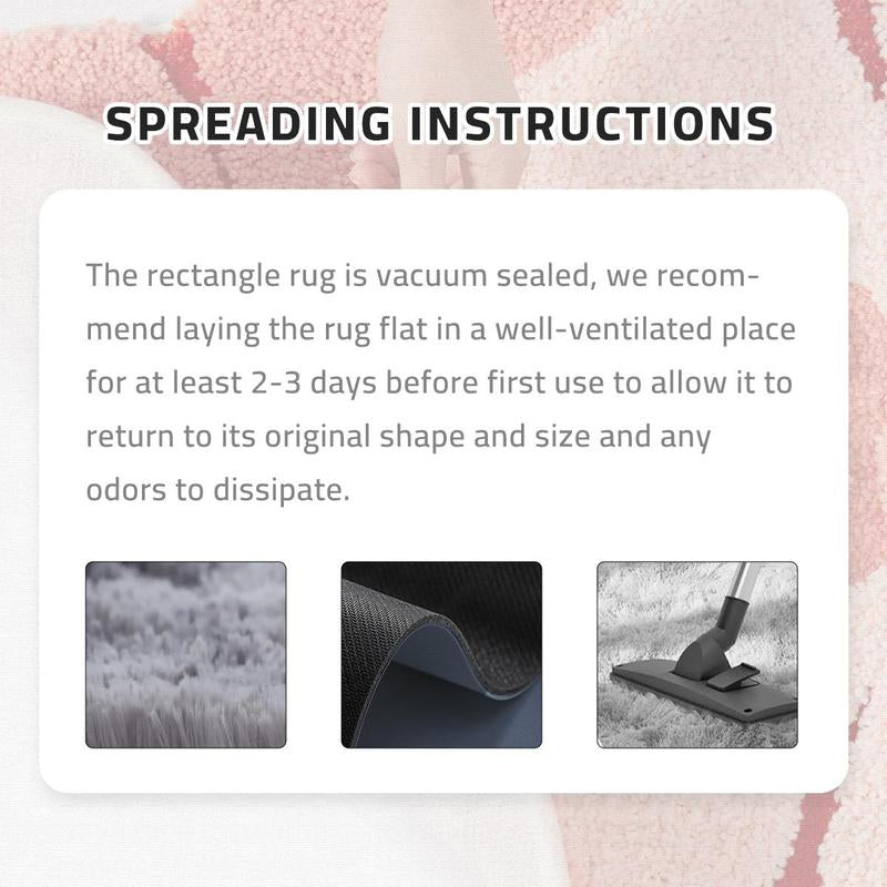Shag Area Rugs for Bedroom Living Room,Ultra Soft Fluffy Area Rugs for Dorm, Indoor Carpet Nursery Rugs for Kids Room Home Decor, Modern Shaggy Rug