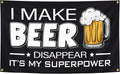 I MAKE BEER Funny Flags for Room 3X5 Feet College Dorm Room Decor Man Cave Frat Wall Indoor Outdoor Flag.