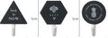 Creative Simple Hook Geometry Hook Key Umbrella Clothes Hook Strong Bathroom Wall Hook Wall Hanger Wall Keychains Holder Hanger Organizer for Home Office Dorm Rooms Decoration